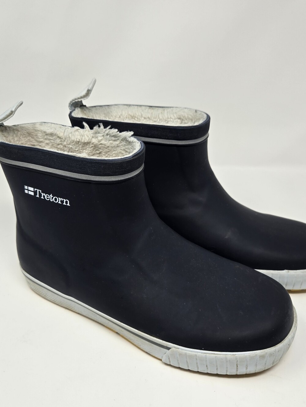 Tretorn Women's Black Lined Rain Ankle Boots